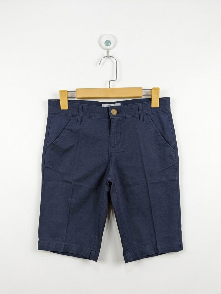 Old Navy Boys Navy Blue Regular Standard Chino Shorts - Size 14 Estimated Age 13-14 Years AB2