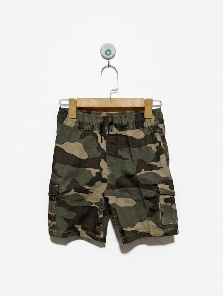 Wonder Nation Boys Camouflage Cargo Shorts - Size M (8) (Estimated Age 7-8 Years) AB2