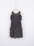 G Kids by Gémô Girls Glittery Black Cold-Shoulder Party Dress - Size 8 (128 cm) Estimated Age 7-8 Years AB2