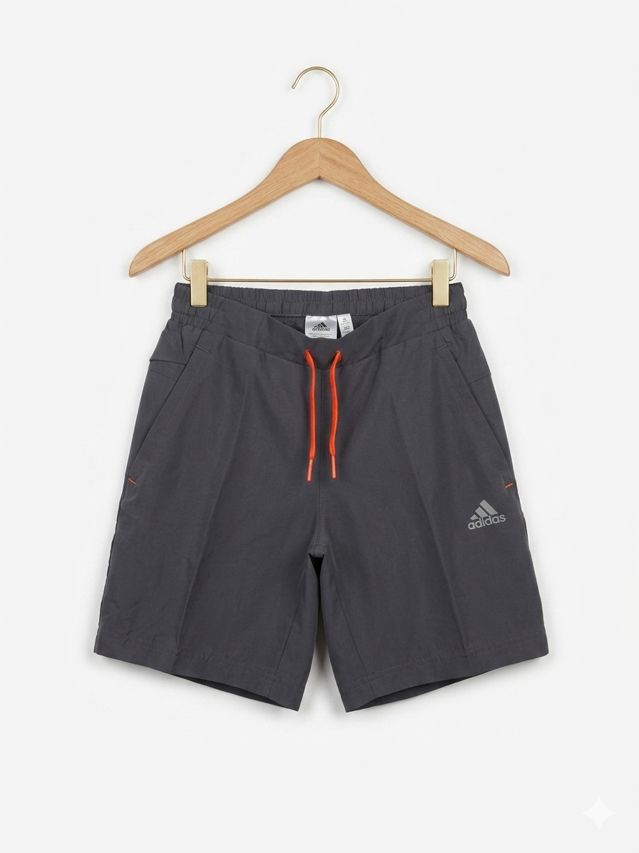 Adidas Boys' Climalite Charcoal Grey Performance Shorts AB1