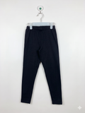 Y.F.K. Girls Essential Solid Black Stretch Leggings - Size 122 Estimated Age 7 Years AB1