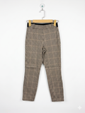 H&M Girls Plaid Ankle-Length Trousers with Elastic Waistband - Size EUR 32P (Petite / Teen Size 11-12Y) AB1