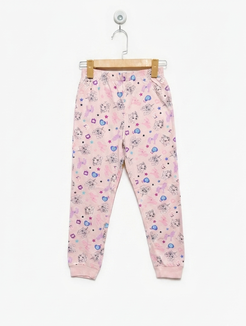 My Little Pony Girls Pastel Pink "Character Collage" Print Joggers - Size 122/128cm Estimated Age 7-8 Years AB2