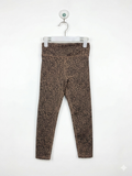 H&M Sport Girls' Leopard Print Performance Leggings - Size 5-6 Years AB1