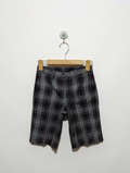 Comme Ça ISM Boys Grey Plaid Tailored Shorts - Size 130A Estimated Age 8-9 Years AB2