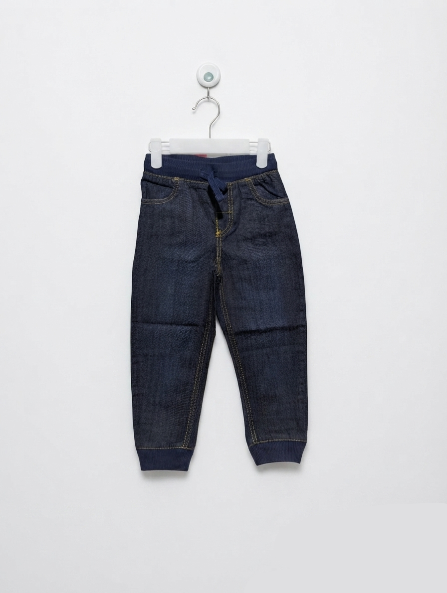 Child of Mine by Carter's Boys Dark Wash "Active Denim" Jogger Jeans - Size 4T (Estimated Age 4 Years) AB2