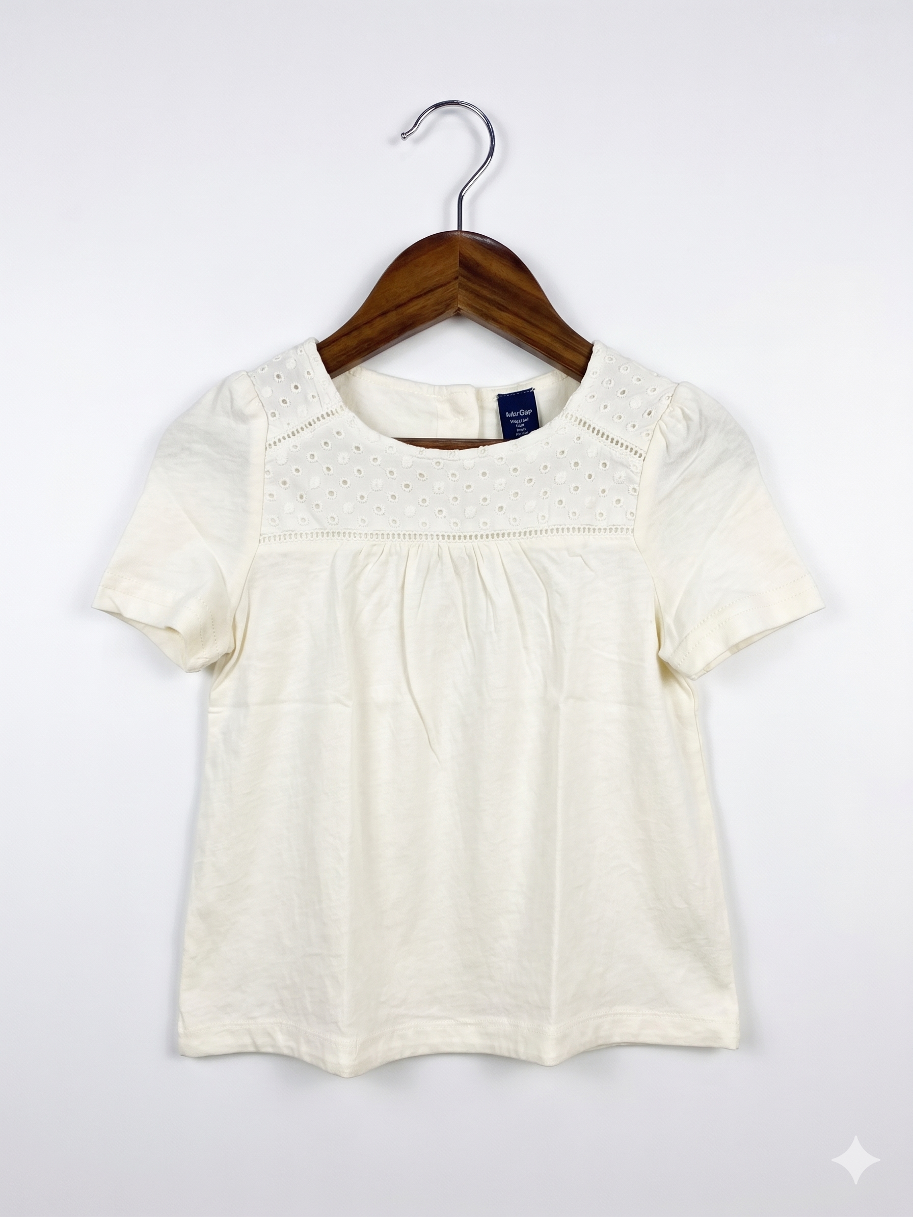 babyGap Toddler Girls Eyelet Embroidered Top - Size 4 Years AB1
