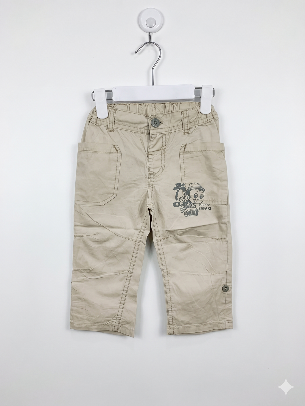 Ergee Baby Boy Safari Graphic Cargo Pants Size: 9-12 Months (Size 80) AB1