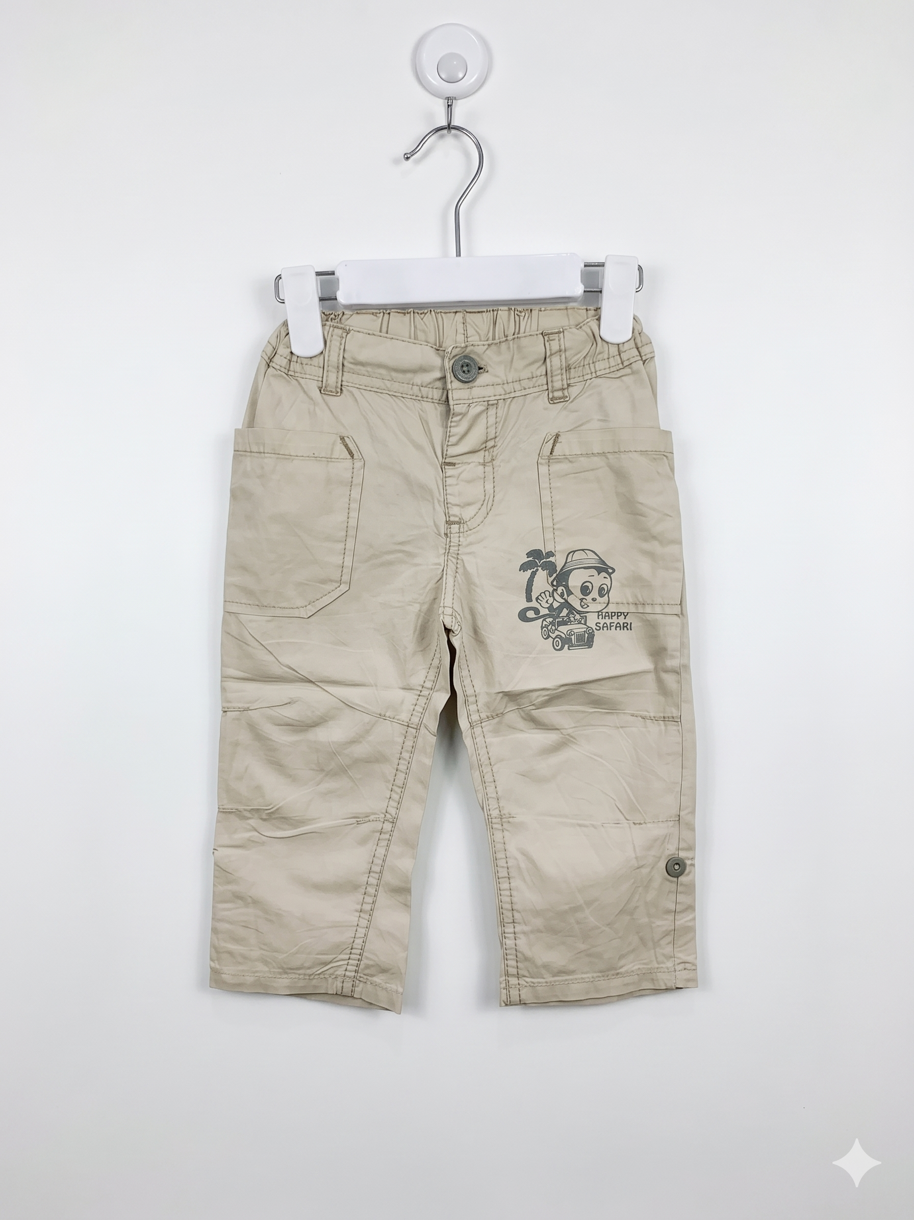 Ergee Baby Boy Safari Graphic Cargo Pants Size: 9-12 Months (Size 80) AB1