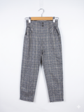Zara Kids Girls Grey Glen Plaid Paperbag Waist Trousers - Size 11-12Y AB1