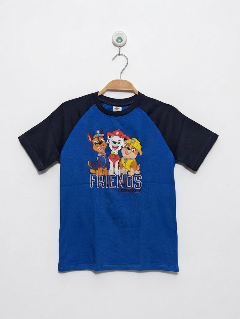 Paw Patrol Boys "Friends Forever" Raglan T-Shirt - Size 7-8 Years, Estimated Age 7-8 Years AB2
