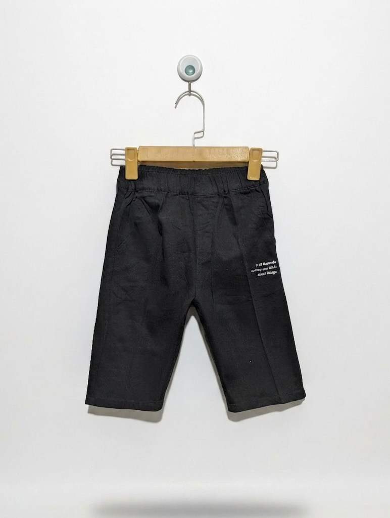 Boys Charcoal Casual Shorts - Size 130 CM (Estimated Age 8 Years) AB2
