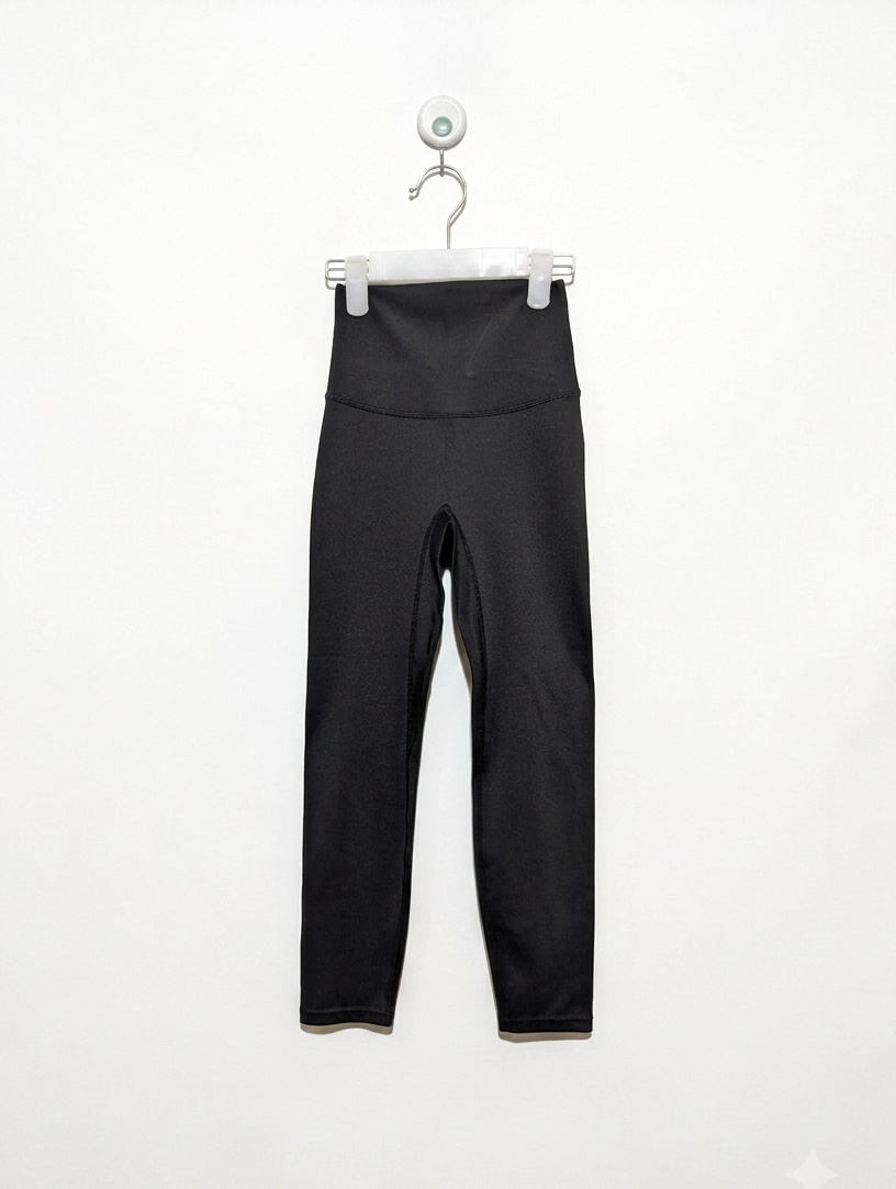 XEXYMIX Girls High-Performance Charcoal Grey Leggings - Size S Estimated Age 12-13 Years AB2