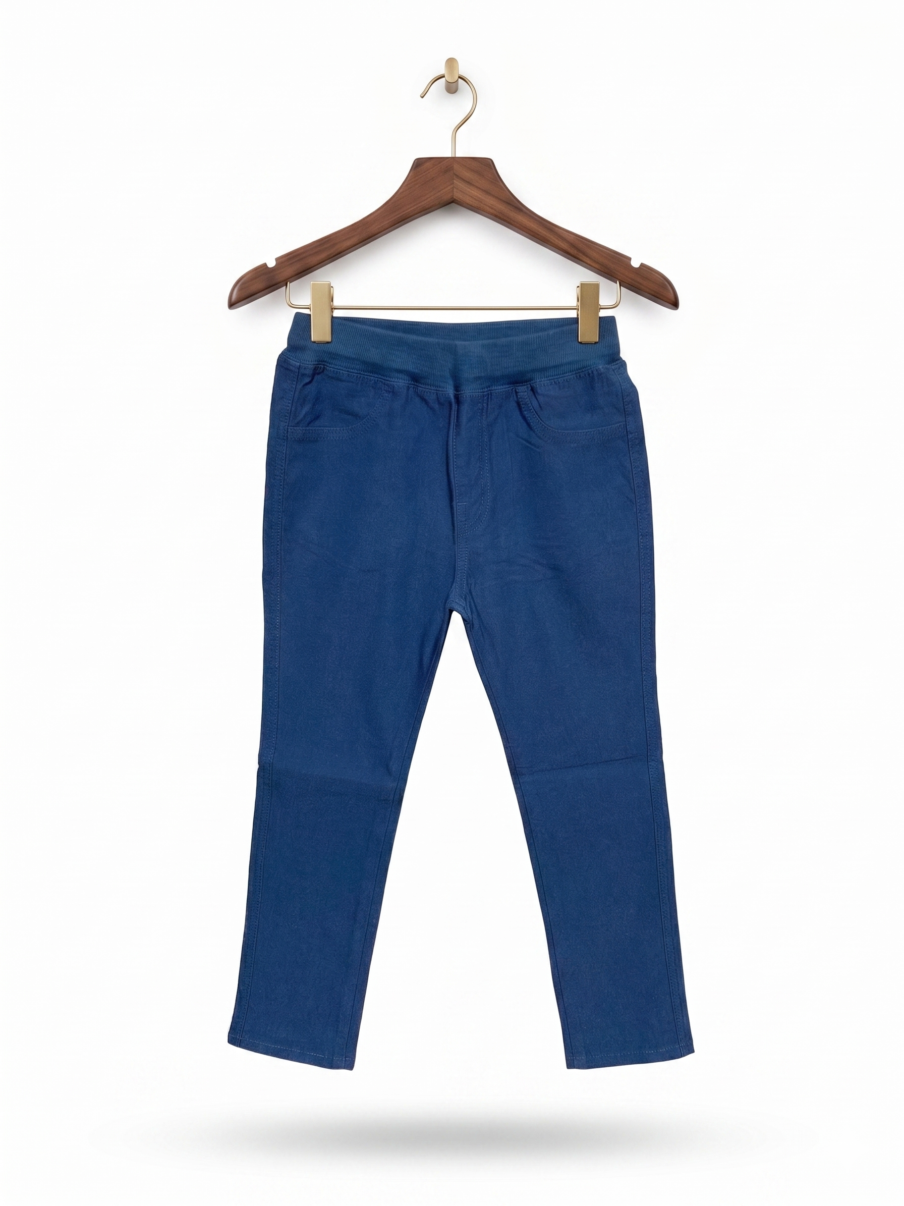 Kids' Ocean Blue Stretch Twill Comfort Trousers - Size 4-5 Years AB1