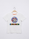 H&M Boys White "Super Mario" Reversible Sequin T-Shirt - Size 6-8 Years, Estimated Age 7 Years AB2