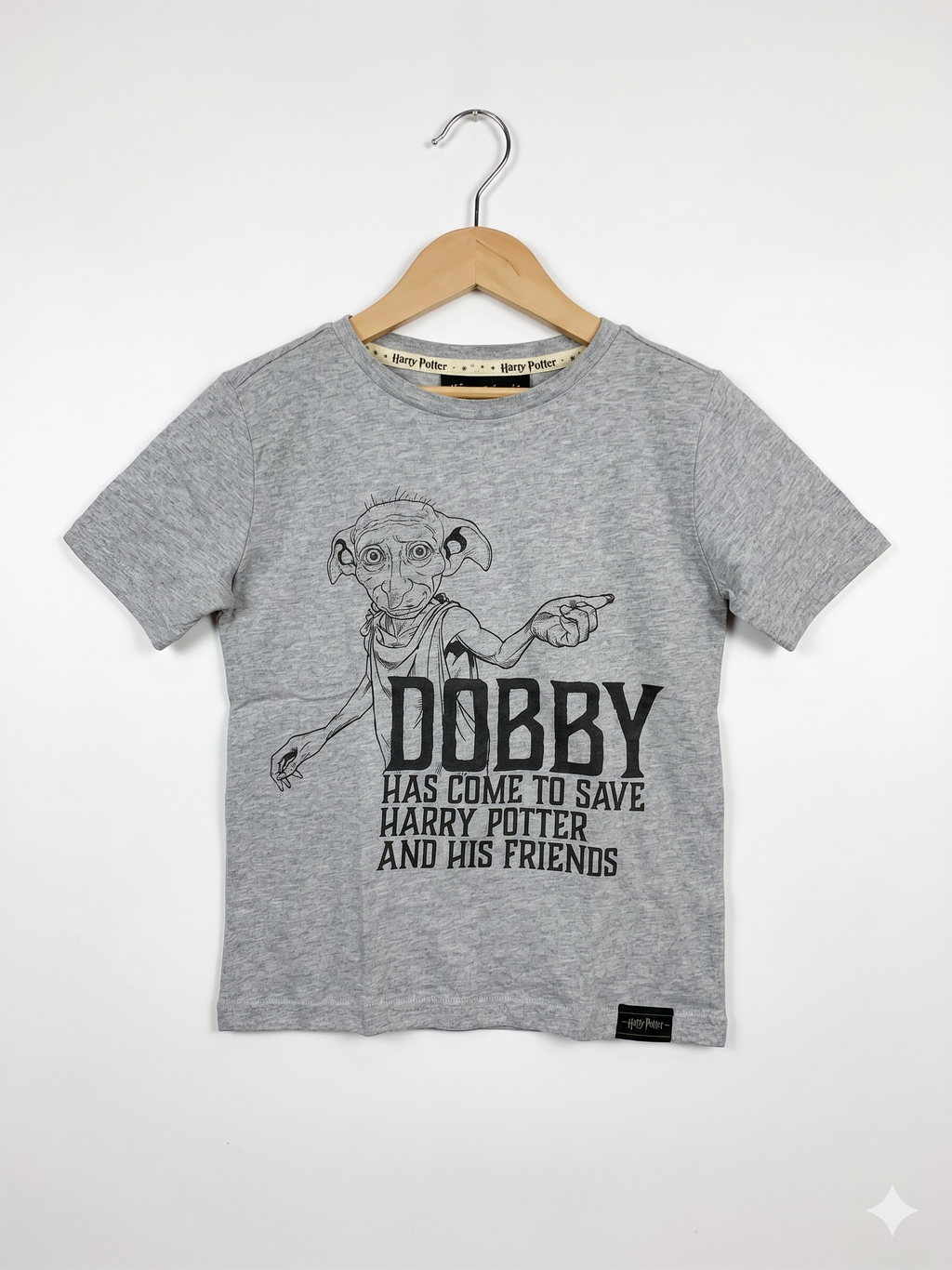 Official Harry Potter Shop Dobby "Free Elf" Graphic T-Shirt - Size 5-6 Years (Estimated 5-6 Years) AB1