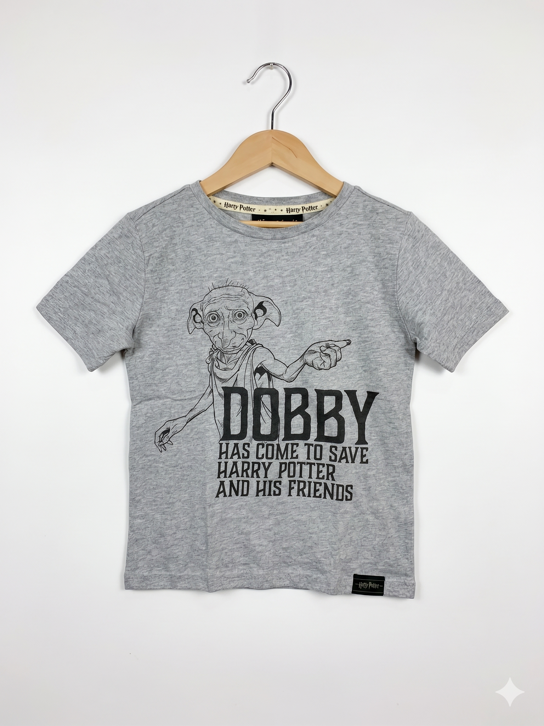 Official Harry Potter Shop Dobby "Free Elf" Graphic T-Shirt - Size 5-6 Years (Estimated 5-6 Years) AB1