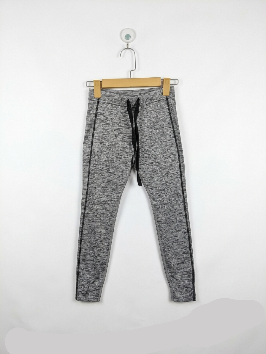 SLIM WALK BeauActy Girls Grey Heather Athletic Leggings - Size Medium (Estimated Age 10-12 Years) AB2