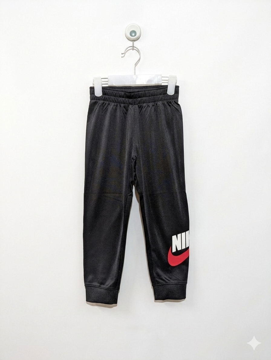 Nike Unisex Boys Girls Black Futura Logo Graphic Tricot Jogger Pants - Size 5 Estimated Age 4-5 Years AB1