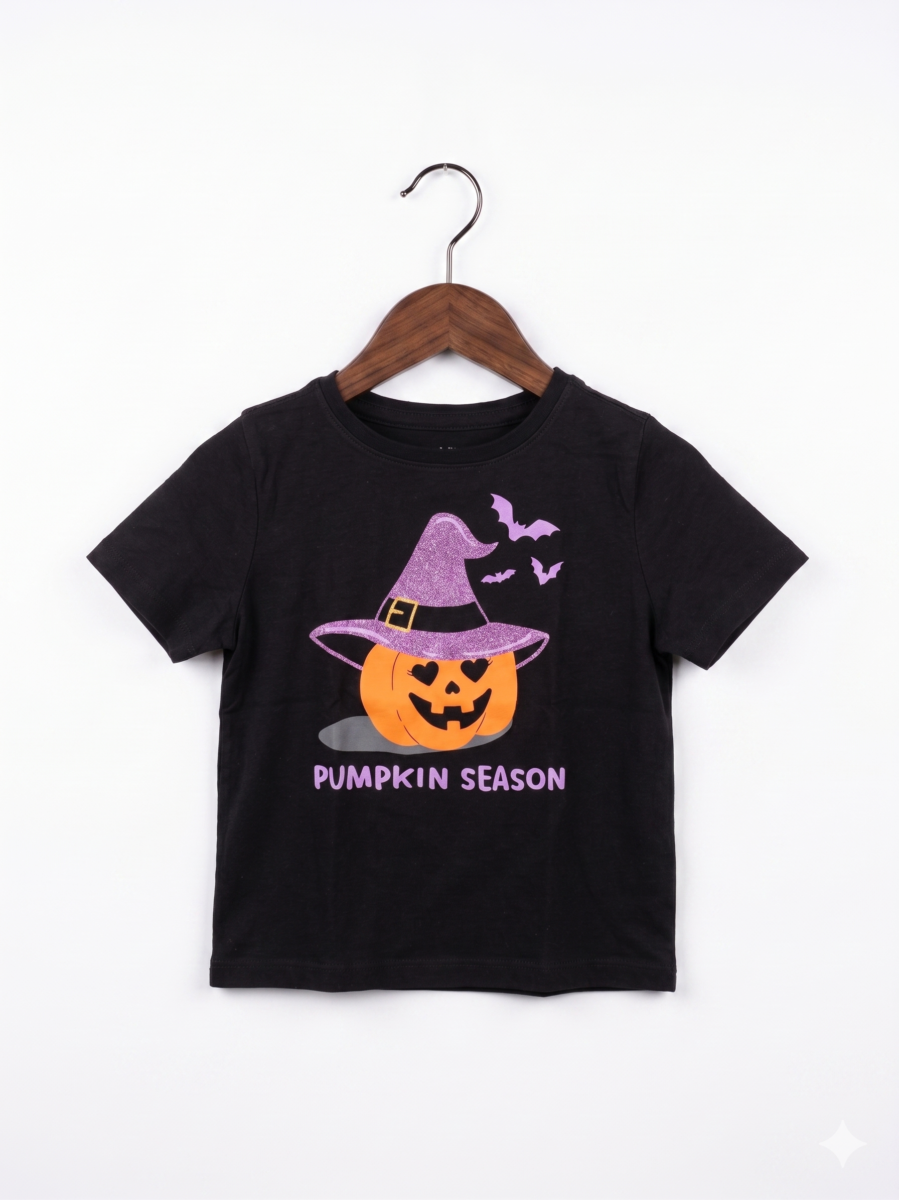 Wonder Nation Toddler Girls Halloween "Pumpkin Season" T-Shirt - Size 3T AB1