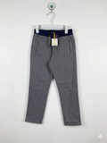 Galeries Lafayette Kids' Navy Gingham Check Trousers - Size 6A AB1