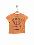 Studio Girls Peach "Dreamer V.I.P Forever" Graphic Tee - Size Estimated Age 10-11 Years AB1