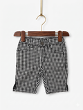 ELFINDOLL CLASSIC Kids Black & White Gingham Shorts - Size 3-4 Years AB1