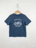 Inextenso Boys "Born To Ride" California Motorcycle Graphic T-Shirt - Size 6 (Estimated 6 Years) AB1