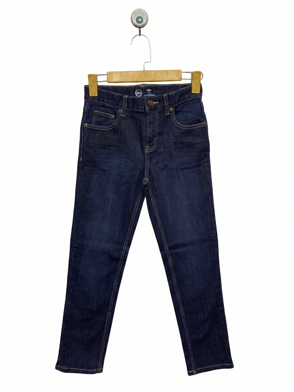 Wonder Nation Boys Slim Fit Deep Indigo Denim Jeans - Size 12 Slim AB1