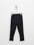 Uniqlo Girls/Boys Versatile Black Stretchy Leggings - Size 110 Estimated Age 5-6 Years AB2
