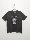 Hello Kitty and Friends Girls Dark Grey "Hello Kitty" Anime Graphic Tee - Size Estimated Age 10 Years AB2