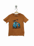 Sinsay Boys Terracotta "Time To Smash" Monster Truck Sequin Tee - Size 6-7 Years (122cm) AB1