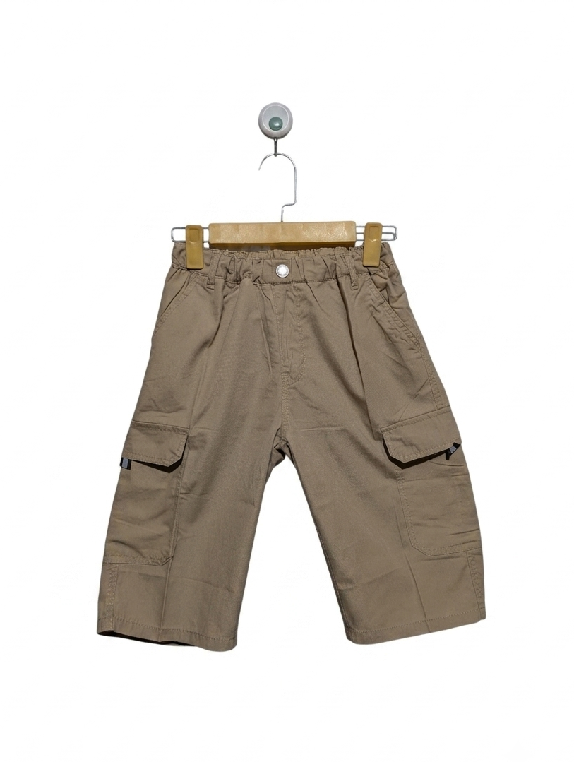 Boys/Girls Beige Cargo Shorts - Size 170 (Estimated Age 14-15 Years) AB2