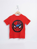 Marvel at George Boys Red Spider-Man Graphic Tee - Size Estimated Age 4-5 Years AB2