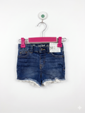 Cat & Jack Toddler Girls Lace-Trim Denim Shorts (Size 2T) - AB1