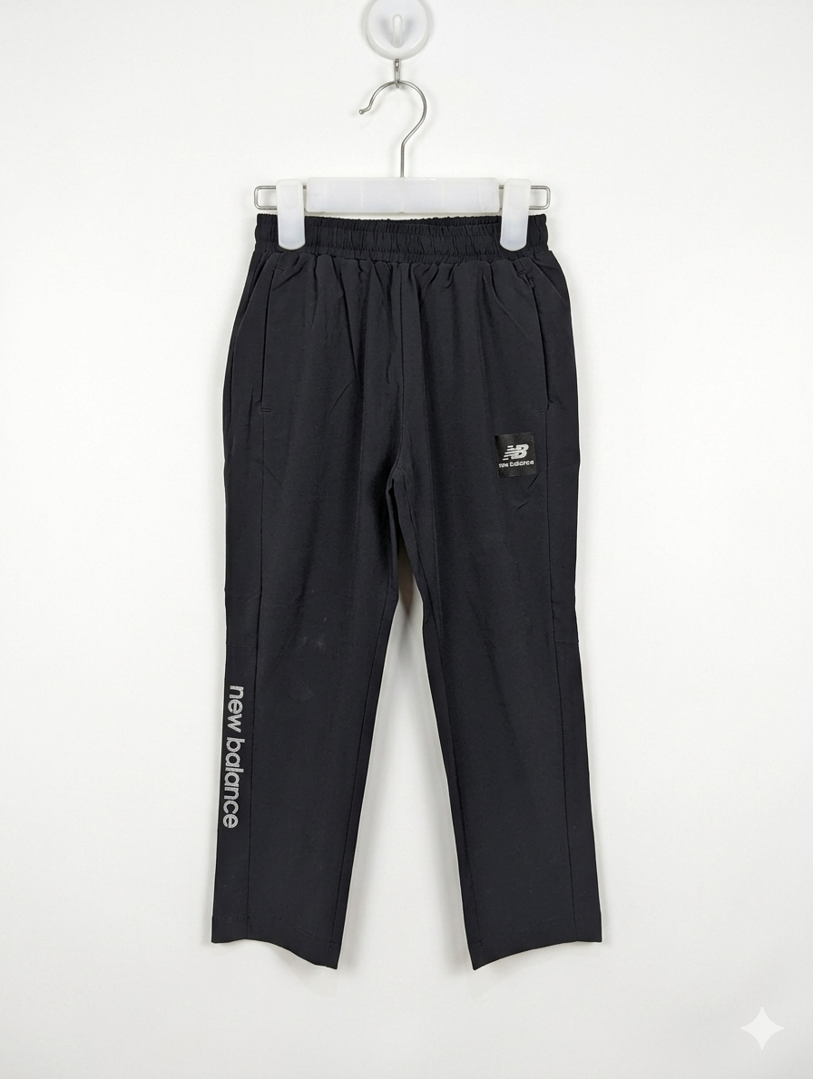 New Balance Unisex Boys Girls Dark Charcoal Grey Active Track Pants - Size 110 Estimated Age 4-5 Years AB1