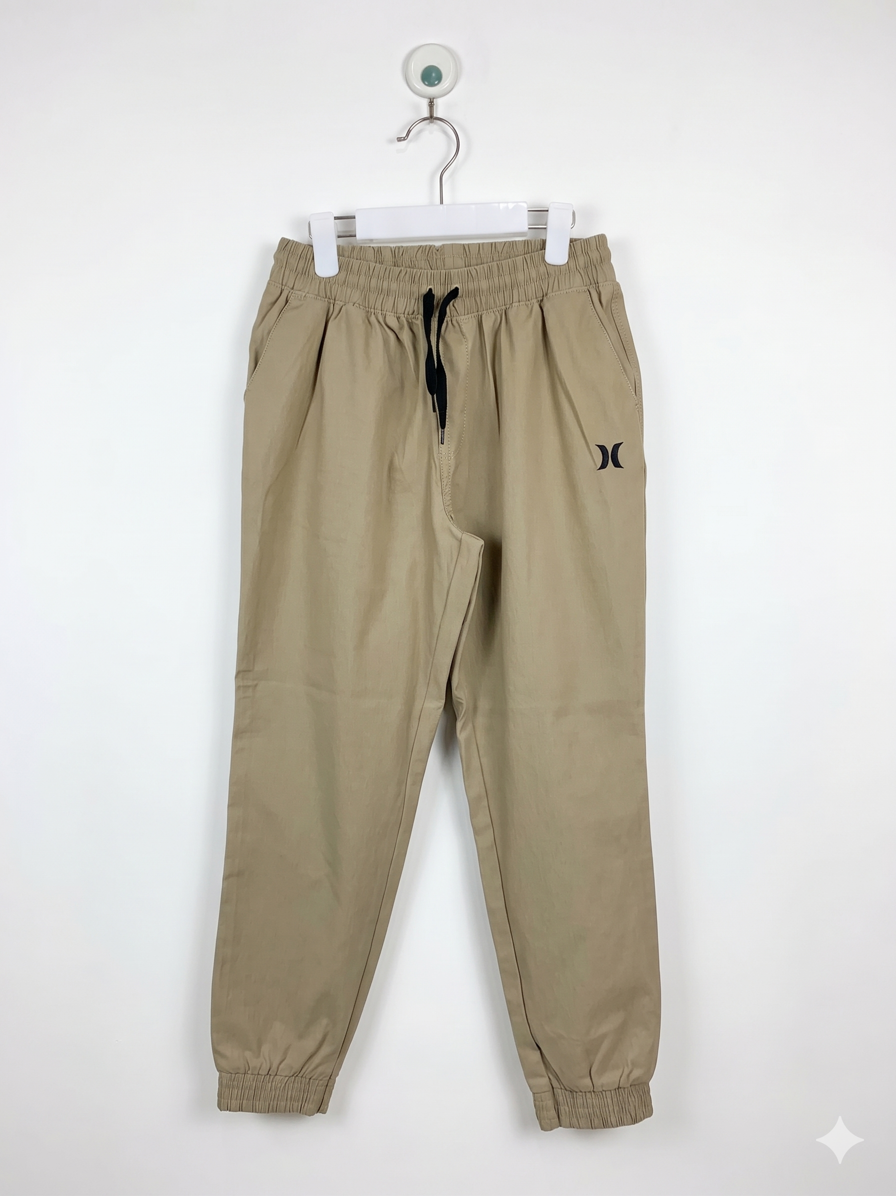 Hurley Boys Khaki Twill Jogger Pants - Size 7/8 AB1