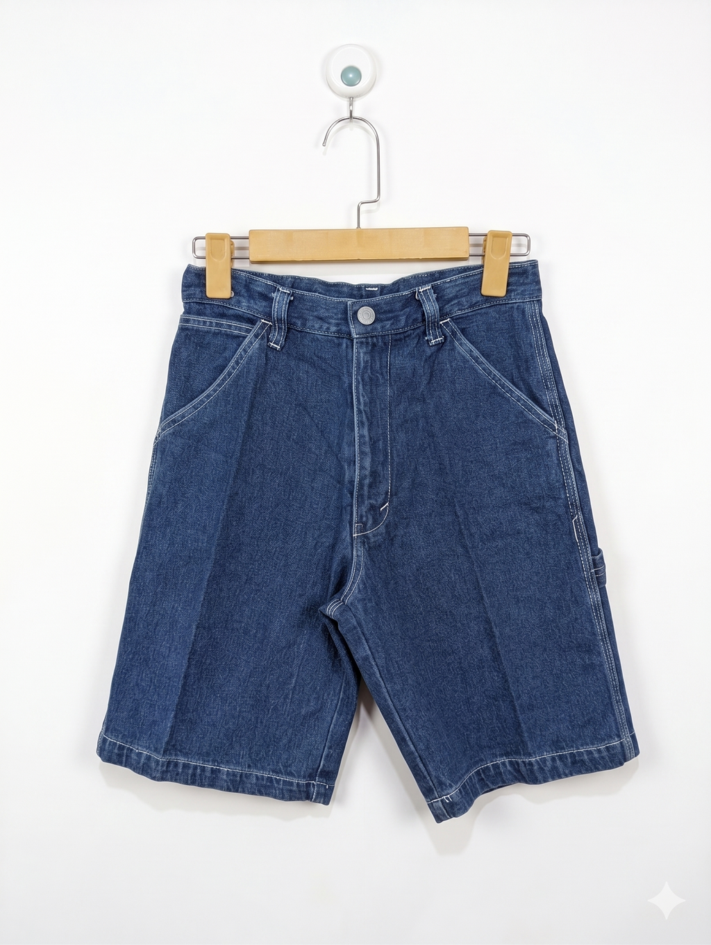 Bobson Boys Medium Wash Denim Carpenter Utility Shorts - Size 150 Estimated Age 11-12 Years AB1