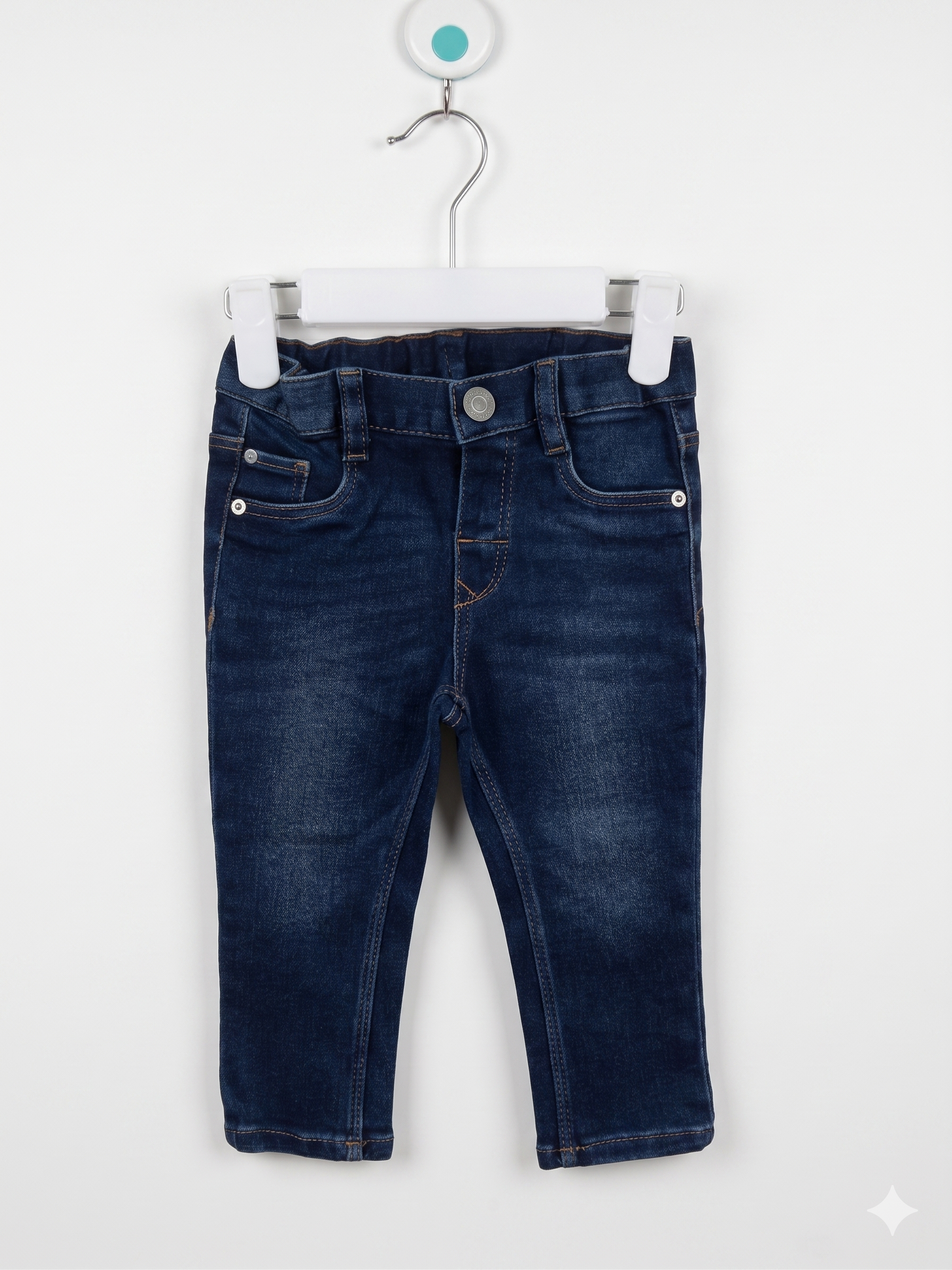 Joe Fresh Baby Boy Dark Wash Stretch Denim Jeans Size: 18-24 Months (12-14kg) AB1