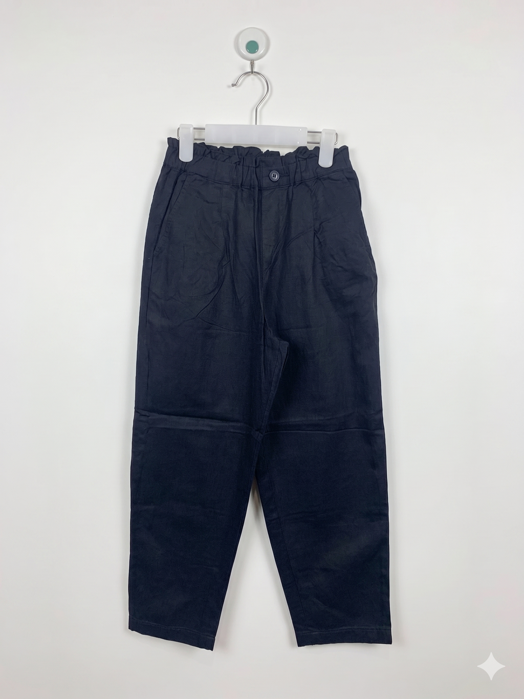 UNIQLO Kids Black Relaxed Fit Tapered Easy Pants – Size Estimated Age 7-9 Years AB1
