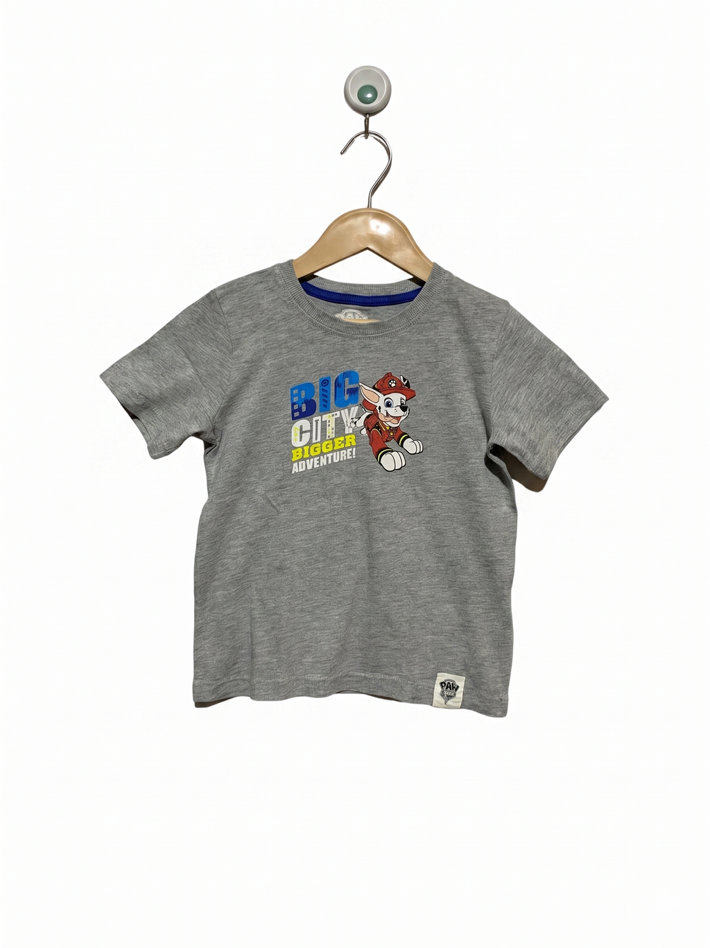 Lupilu Paw Patrol Marshall Graphic Grey T-Shirt - Size 110/116 (Estimated 4-6 Years) AB1