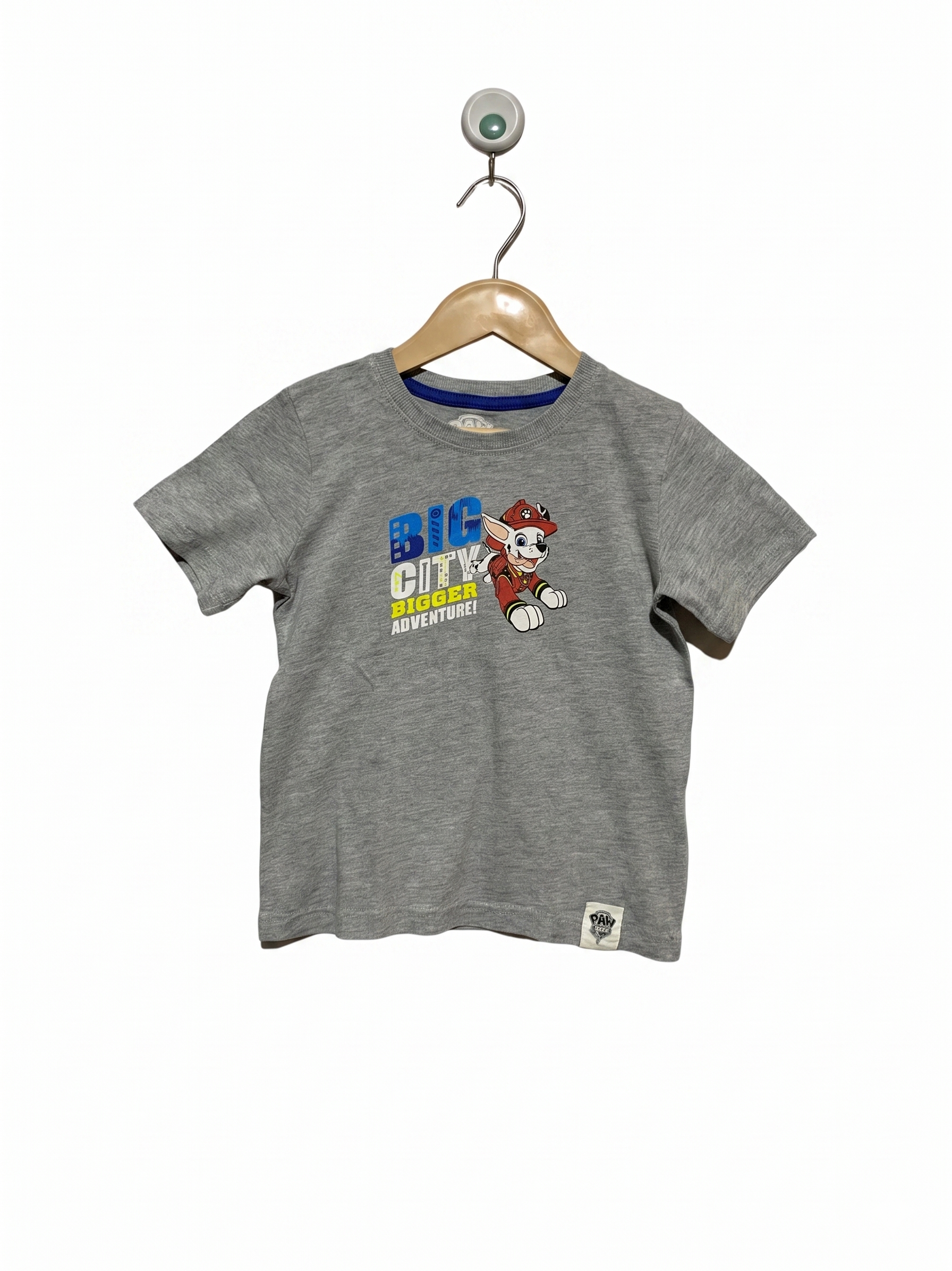 Lupilu Paw Patrol Marshall Graphic Grey T-Shirt - Size 110/116 (Estimated 4-6 Years) AB1