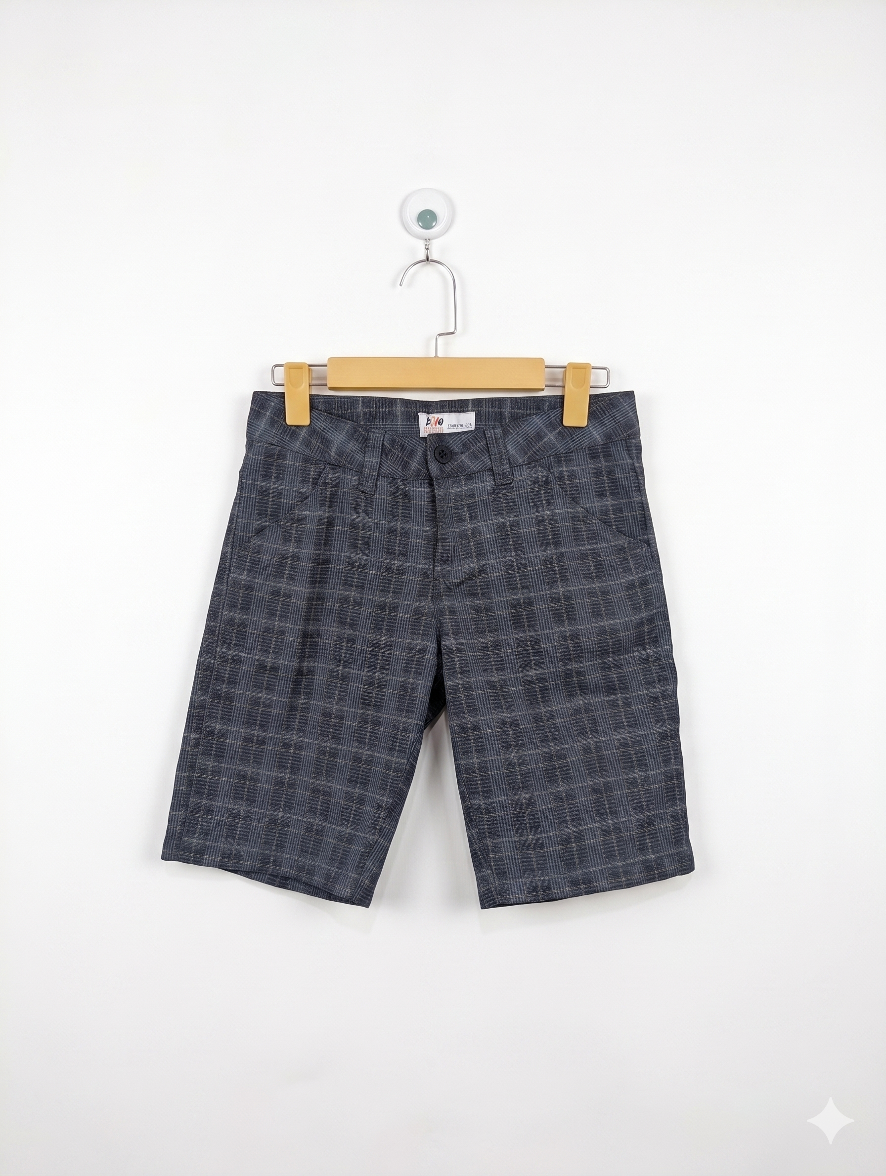 Billabong Girls Grey Plaid Cargo Fit Walkshorts - Size 14 Estimated Age 12-14 Years (159-164 CM) AB1