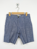 Boden Boys Blue Chambray Chino Shorts - Size 14Y Estimated Age 13-14 Years AB2