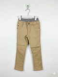 Boys' Khaki Stretch Chino Trousers with Comfort Waistband - Size 120 AB1