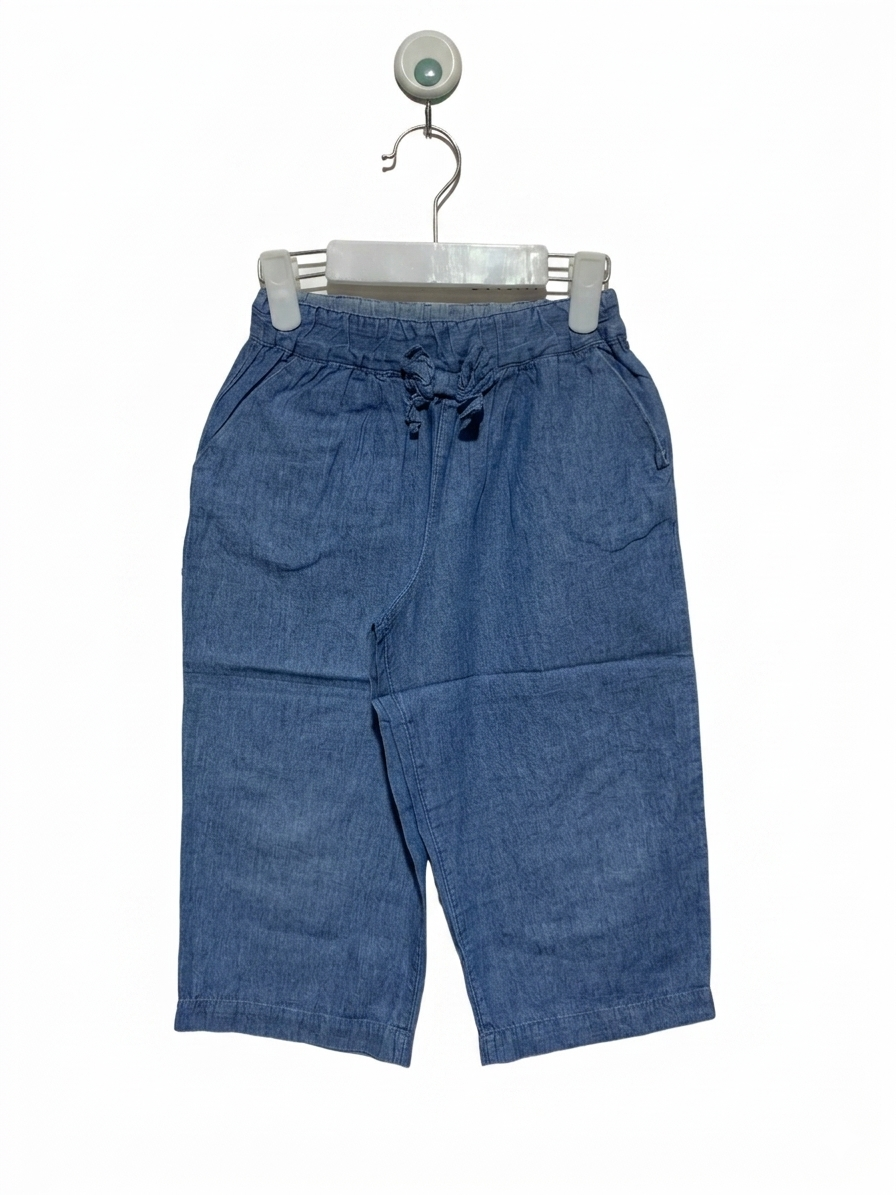 Love & Peace & Money Girls' Lightweight Chambray Culottes - Size 4-5 Years AB1