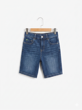 Wonder Nation Boys Dark Wash Straight Denim Shorts - Size Estimated Age 10 Years AB1