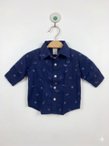 Carter’s Baby Boy Nautical Whale Print Shirt - Size 3 Months AB1