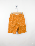Uniqlo Kids Unisex Boys Mustard Yellow Tropical Palm Leaf Print Shorts - Size 160 Estimated Age 13-14 Years AB1