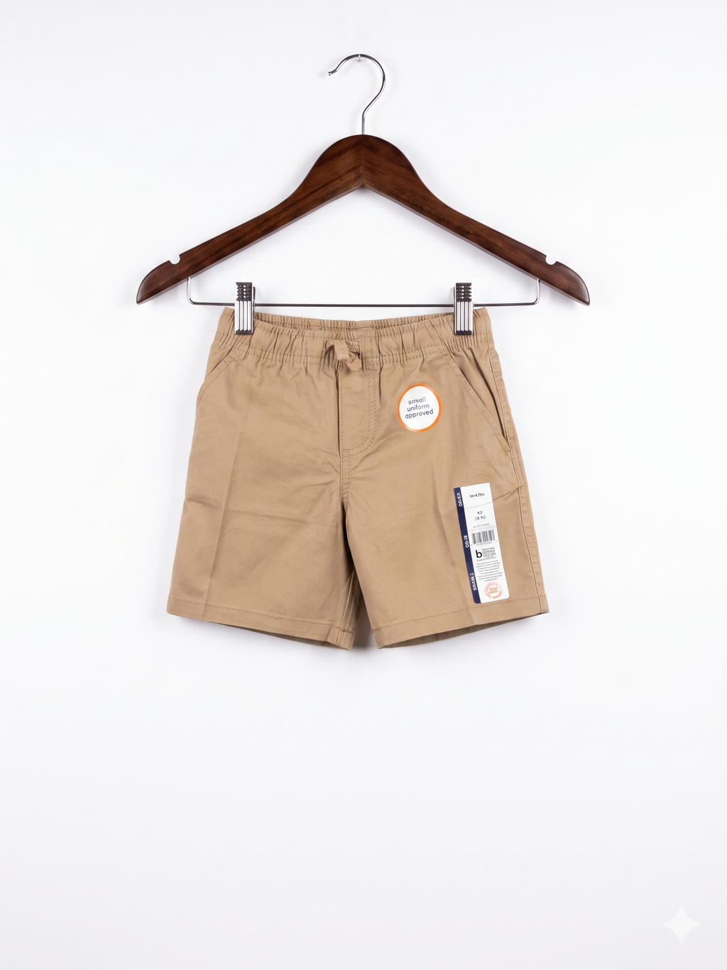 Wonder Nation Boys School Uniform Approved Khaki Shorts - Size 4-5 Years AB1